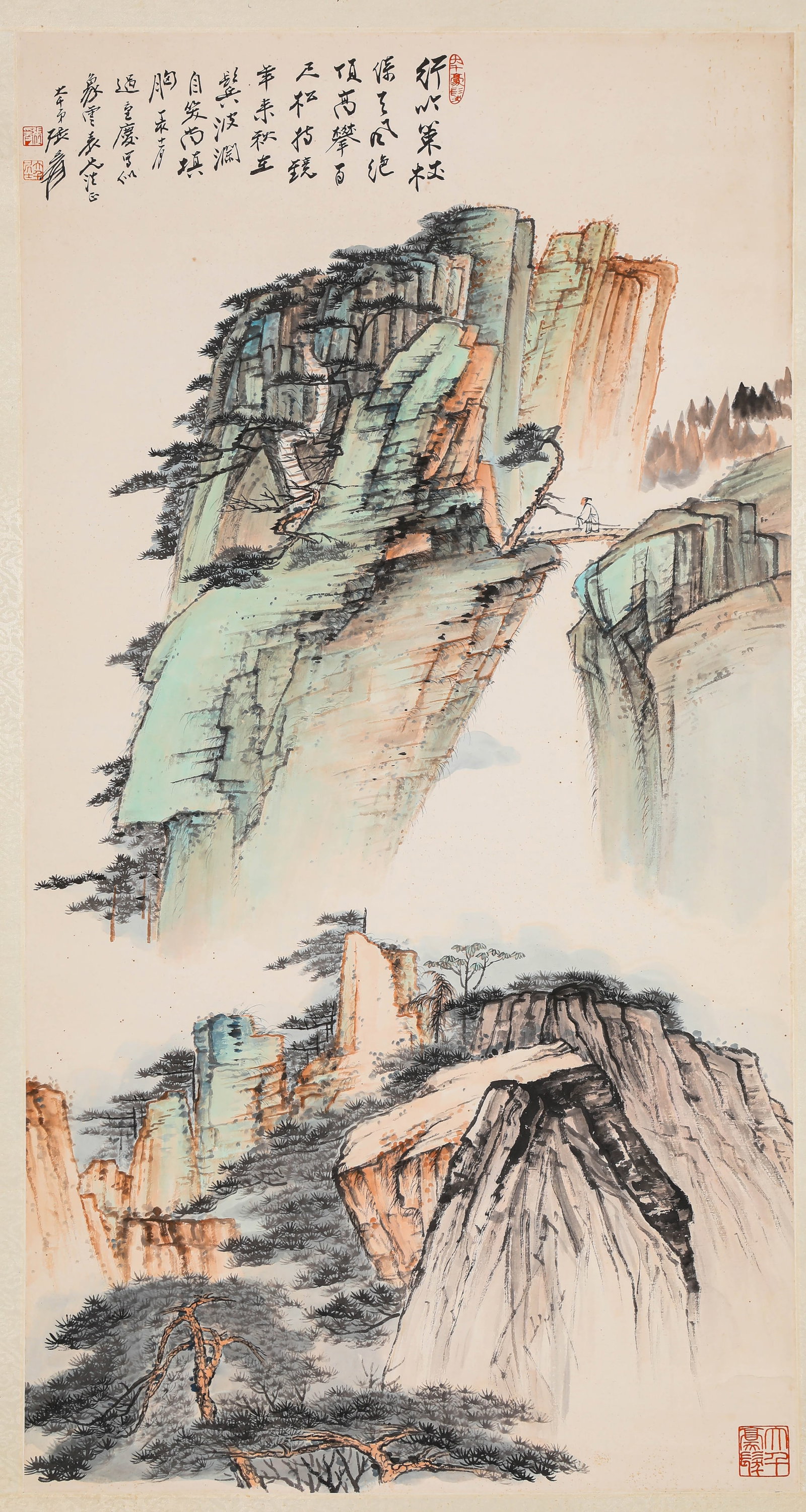Zhang Daqian (1899-1983), attributed to, Landscape (1 of 6)