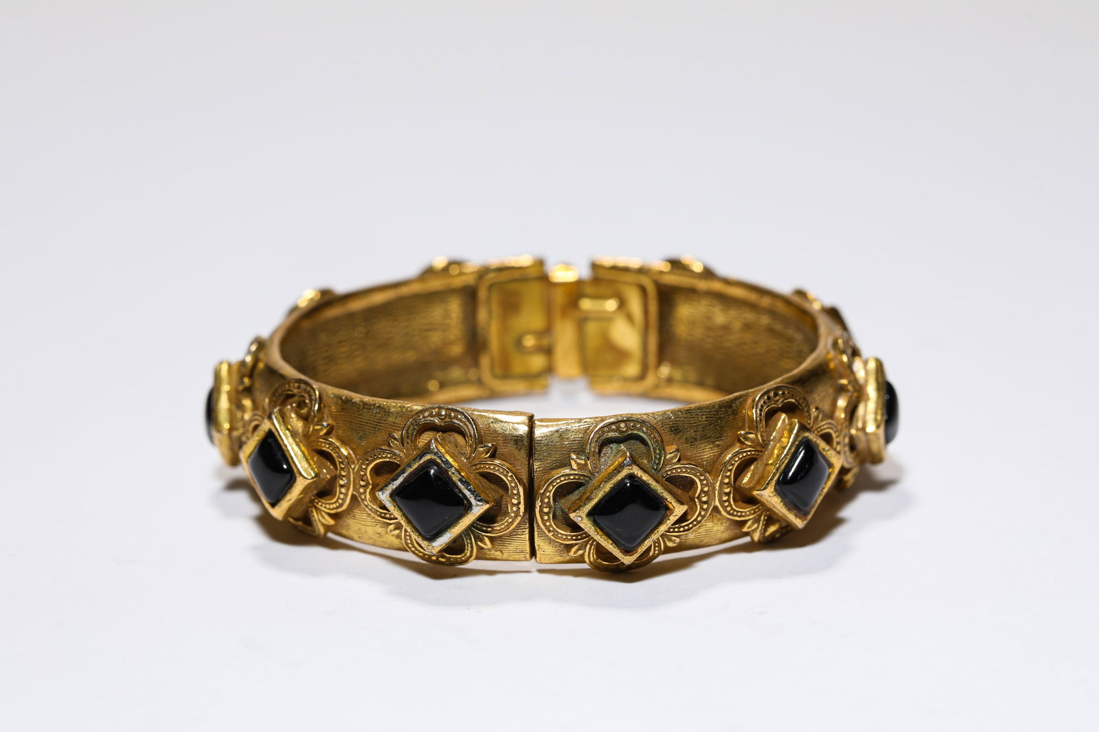A Gilt-Bronze and Gem-Set Bracelet (1 of 4)