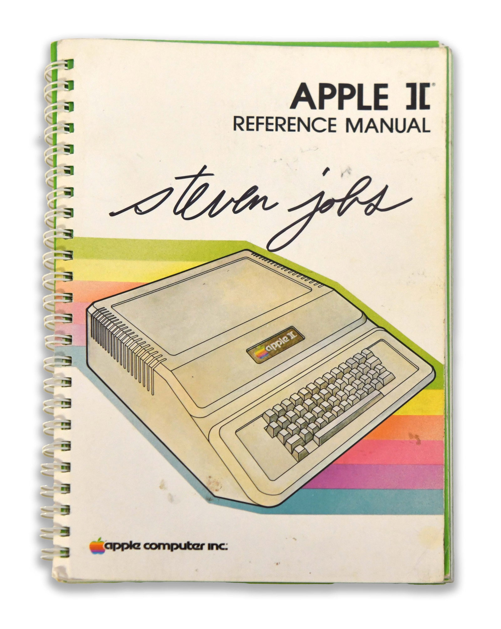 Steve Jobs, Signed Apple II Reference Manual (1 of 2)