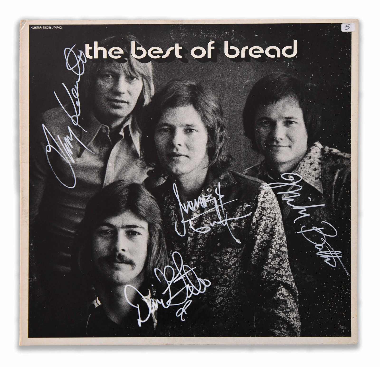 Bread, Four-Member Signed The Best of Bread Elektra LP (1 of 5)