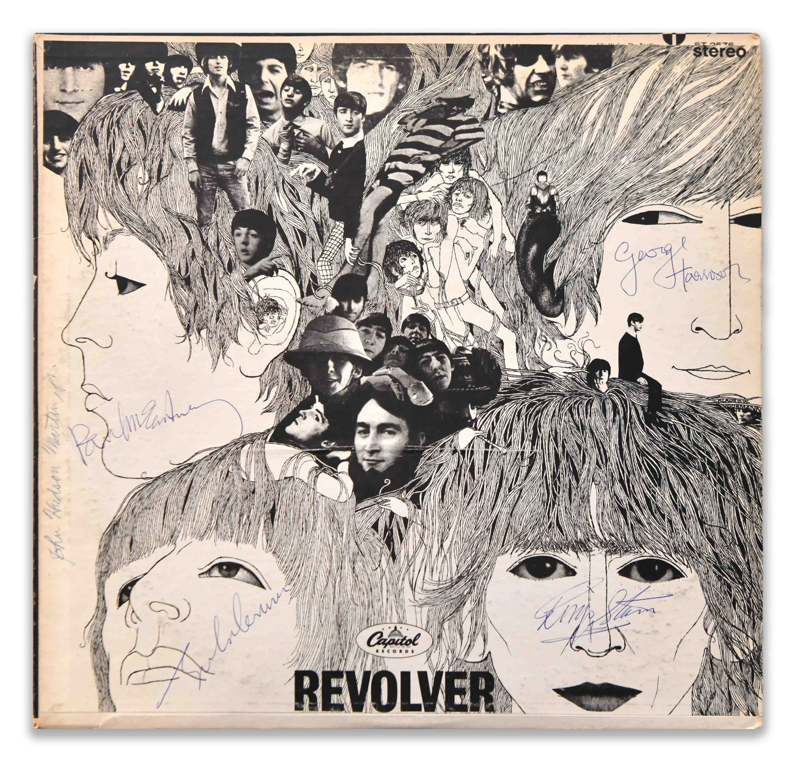 The Beatles, Four-Member Signed Revolver Capitol Records Stereo LP (1 of 5)
