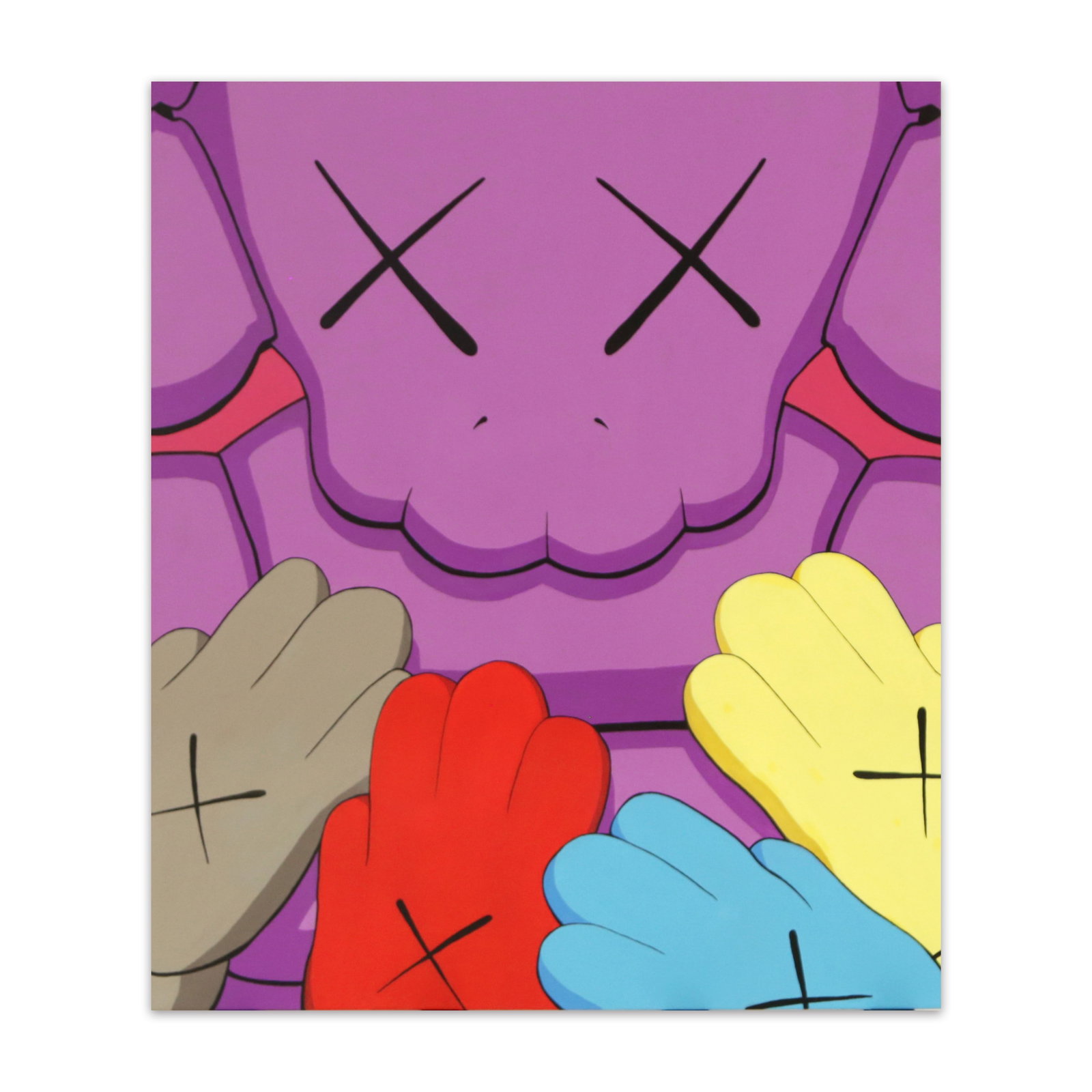 KAWS, Attributed to, Acrylic on Canvas: KAWS, ATTRIBUTED TO, ACRYLIC ON CANVAS Dimensions: Image size: 95 ? 81.5 cm. All measured values are approximate. Provenance and Authenticity: This painting is presented in the manner and style associ