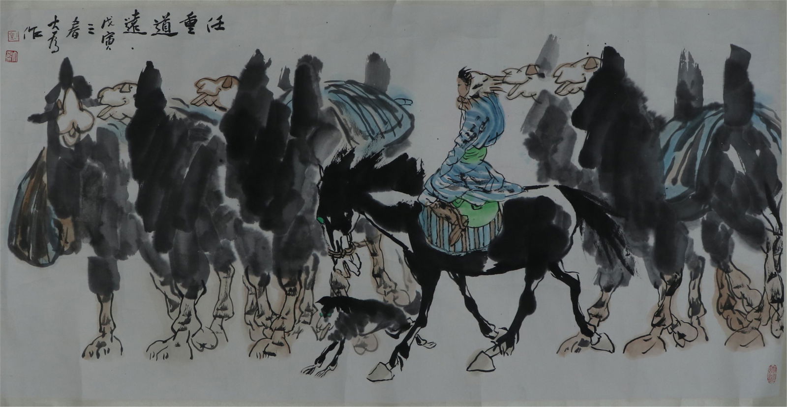 Liu Dawei, A Long Road: 136cm*67cm