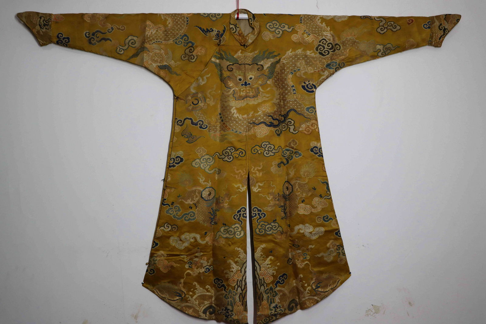 A Yellow-ground Fine Embroidered 'Dragon' Imperial Robe (1 of 19)