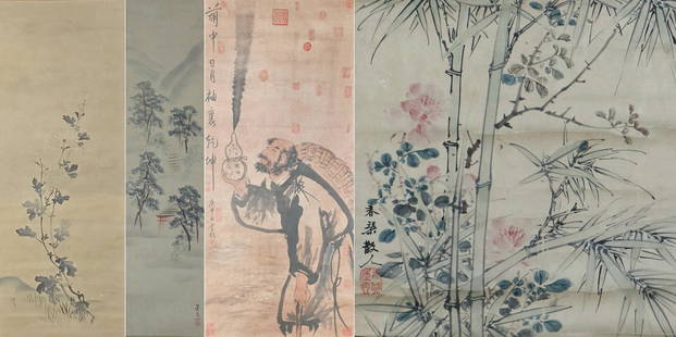 Traditional Chinese Paintings, Matsumura Keibun,: 102Cm*24cm, 28cm*30.5cm, 118cm*52cm, 111cm*41cm