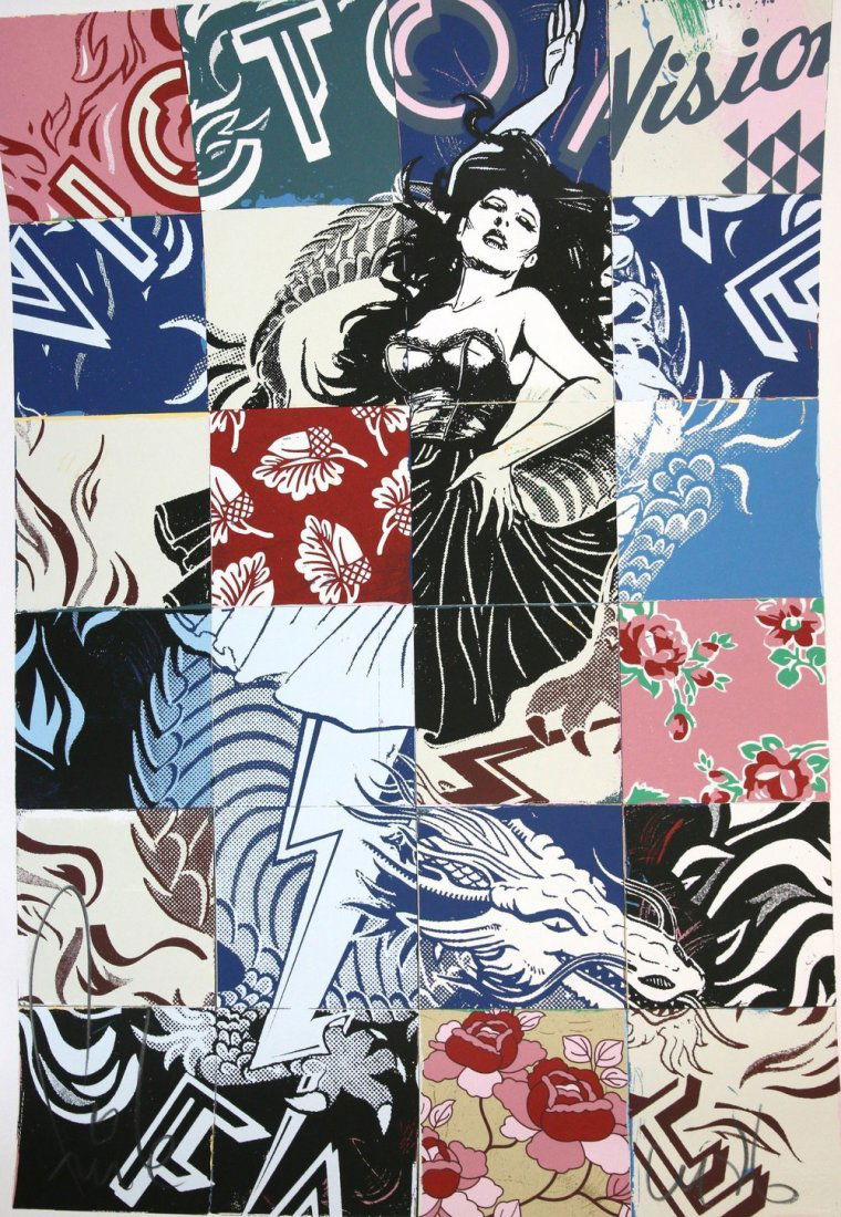 Vision of Victory by FAILE: FAILE Vision of Victory Ships from: Paris, France 2017 Screenprint in colors, on wove paper Sheet: 39 x 27 1/3 in. Edition of 300 Signed and numbered in pencil * This amount excludes shipping fees, ap