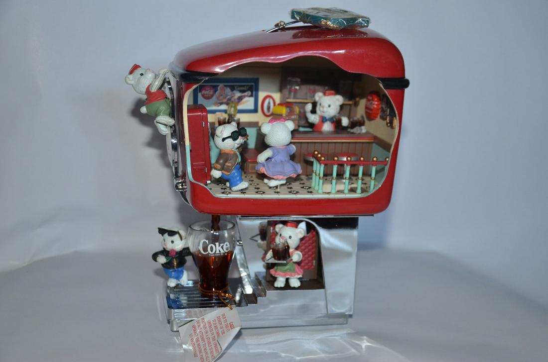 Enesco Coca-Cola Soda Shop Hop Music Box 1991 (1 of 9)