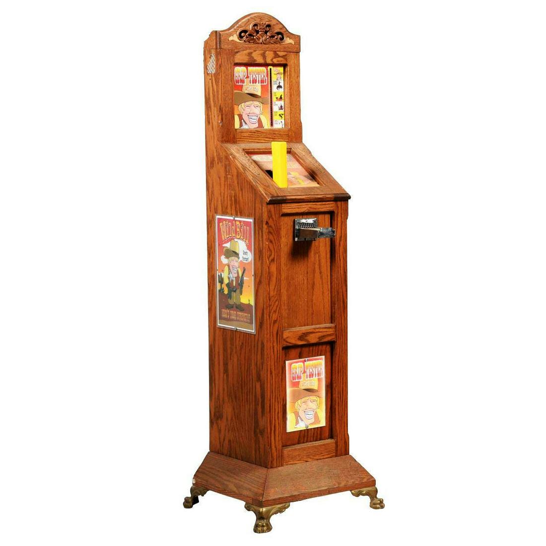 Contemporary 50Â¢ Grip Tester in Oak Case (1 of 6)