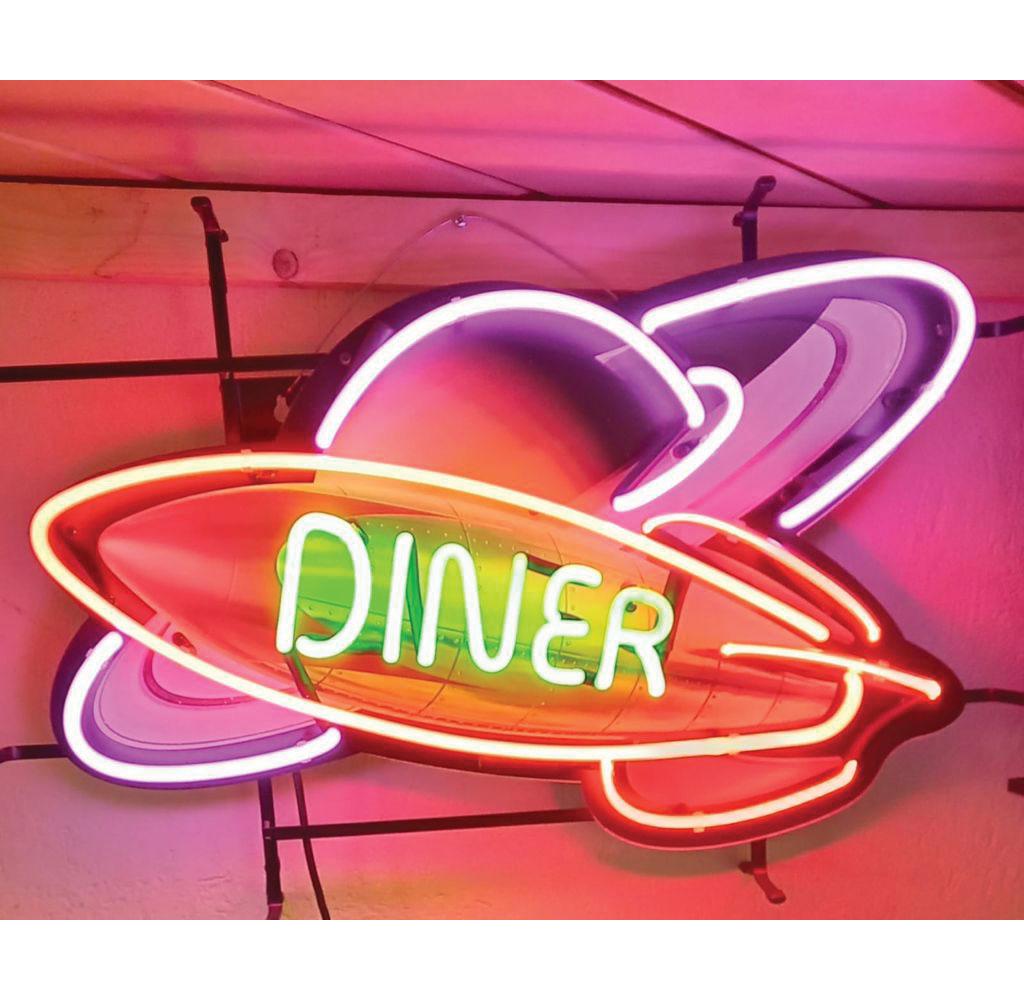Brand New Diner Neon Sign with Backplate (1 of 1)