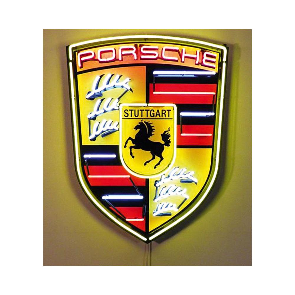 New Large Porsche Logo Neon Sign with Backplate (1 of 1)