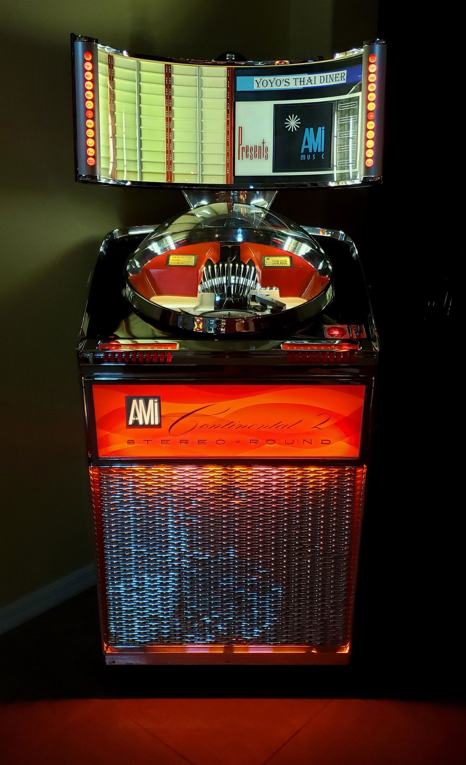 AMI Continental 2 Jukebox: AMI 1962 Continental 2 Jukebox. Arguably the most desirable and collectible 45 R.P.M. jukebox ever produced. This machine has just completed a year long restoration that includes the complete disassem