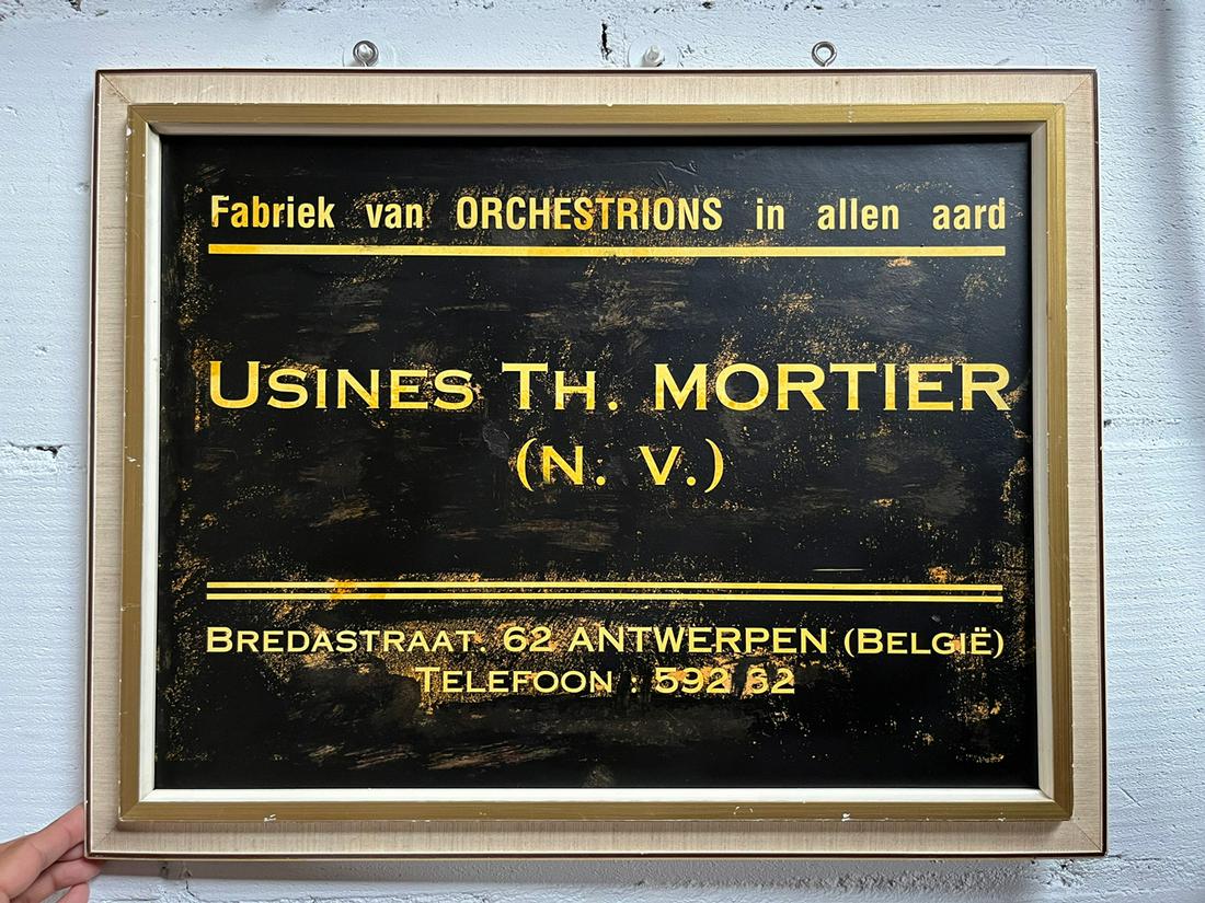 Framed Usines Th. Mortier Advertising Sign (1 of 3)