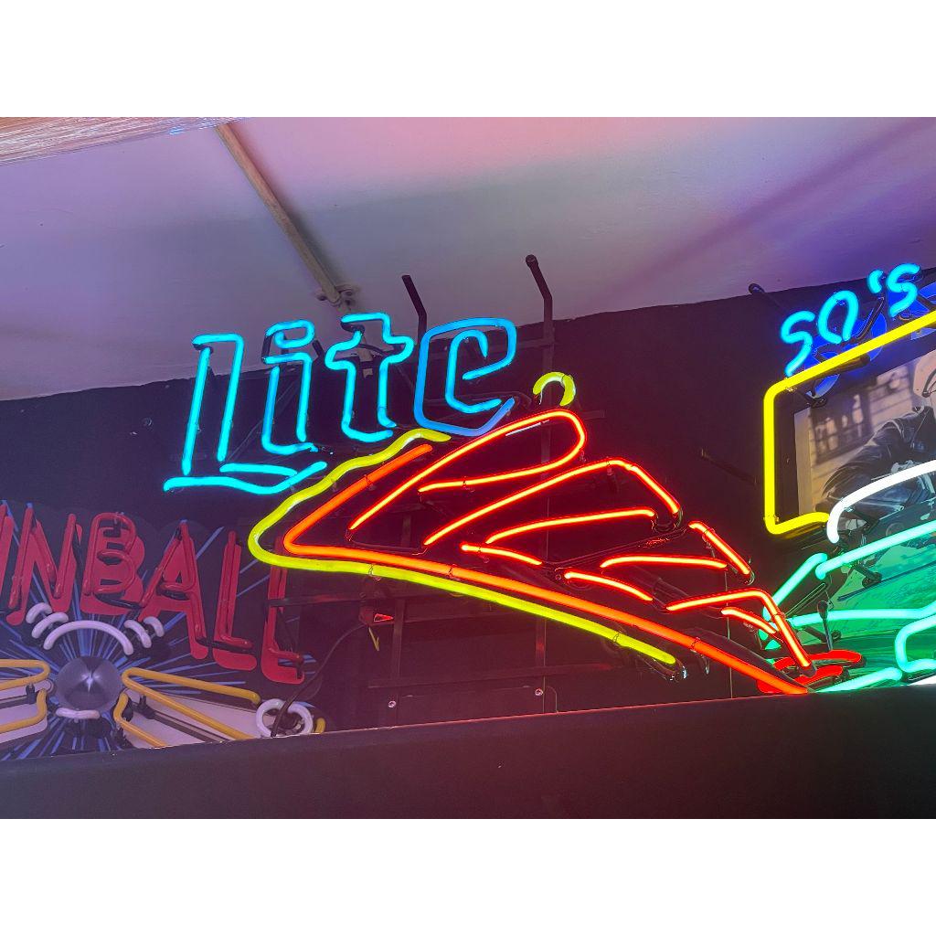 Original USA Miller Lite Pizza Neon Sign (1 of 1)