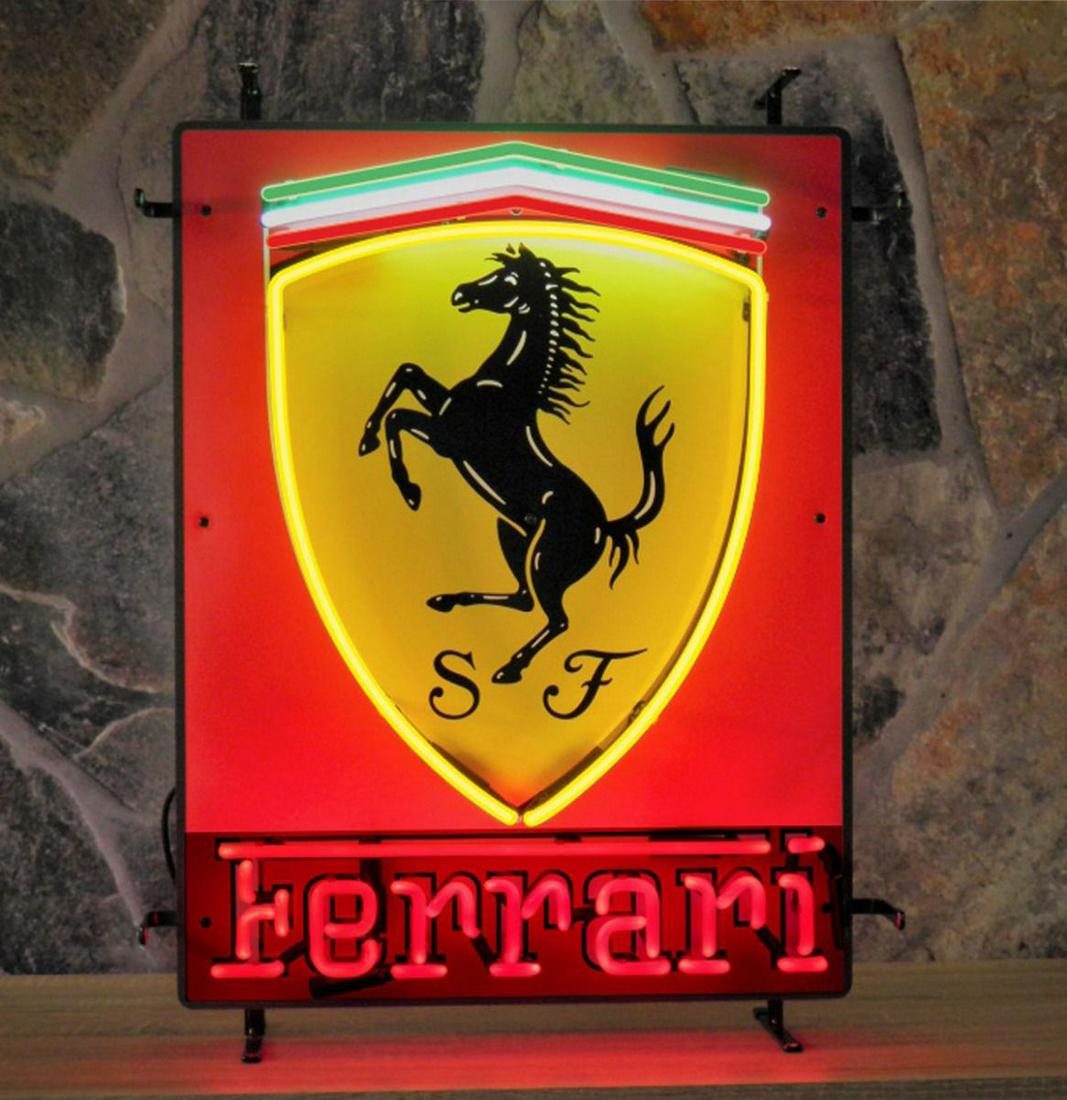 Ferrari Neon Lights - With Backplate (1 of 1)