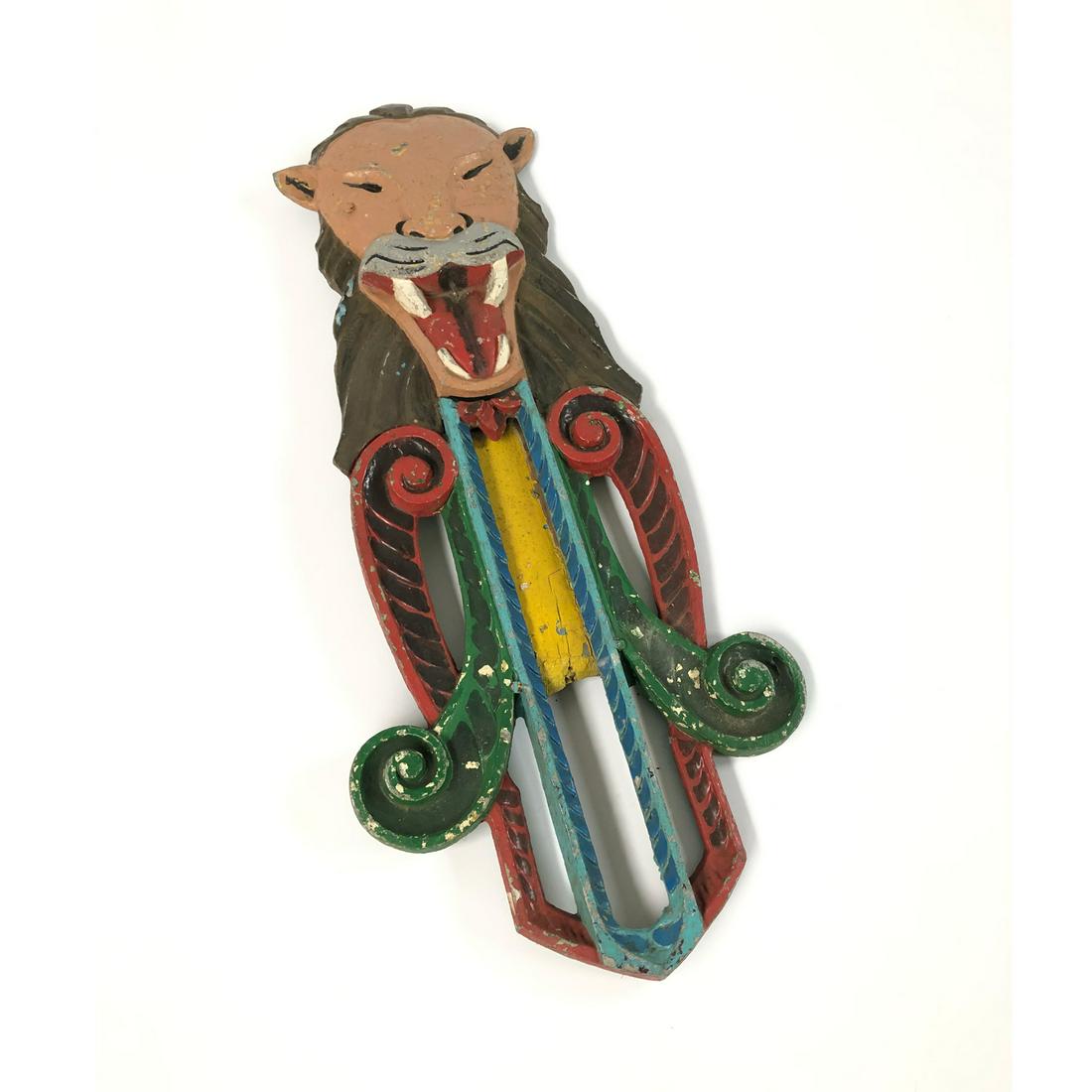 Fairground Carousel Panel Decorative Lion ca. 1910 (1 of 2)