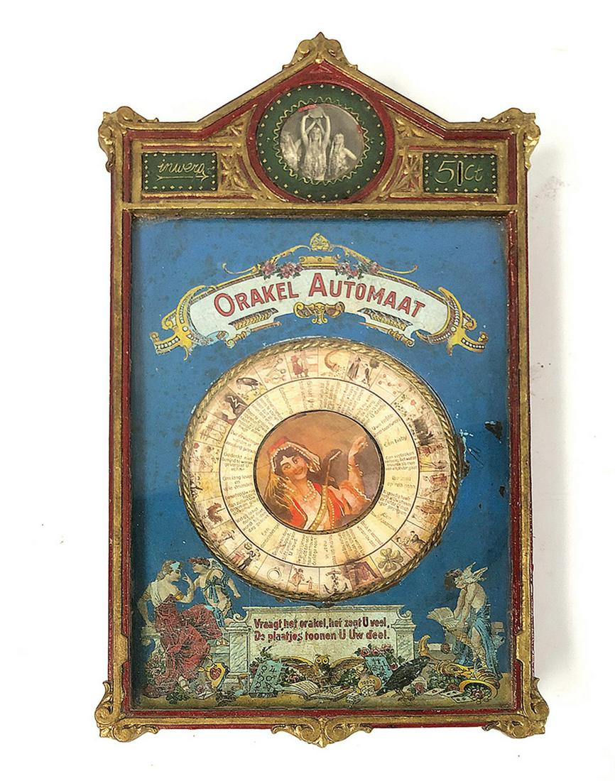 Dutch Oracle Fortune Teller Arcade Machine ca. 1920s (1 of 4)