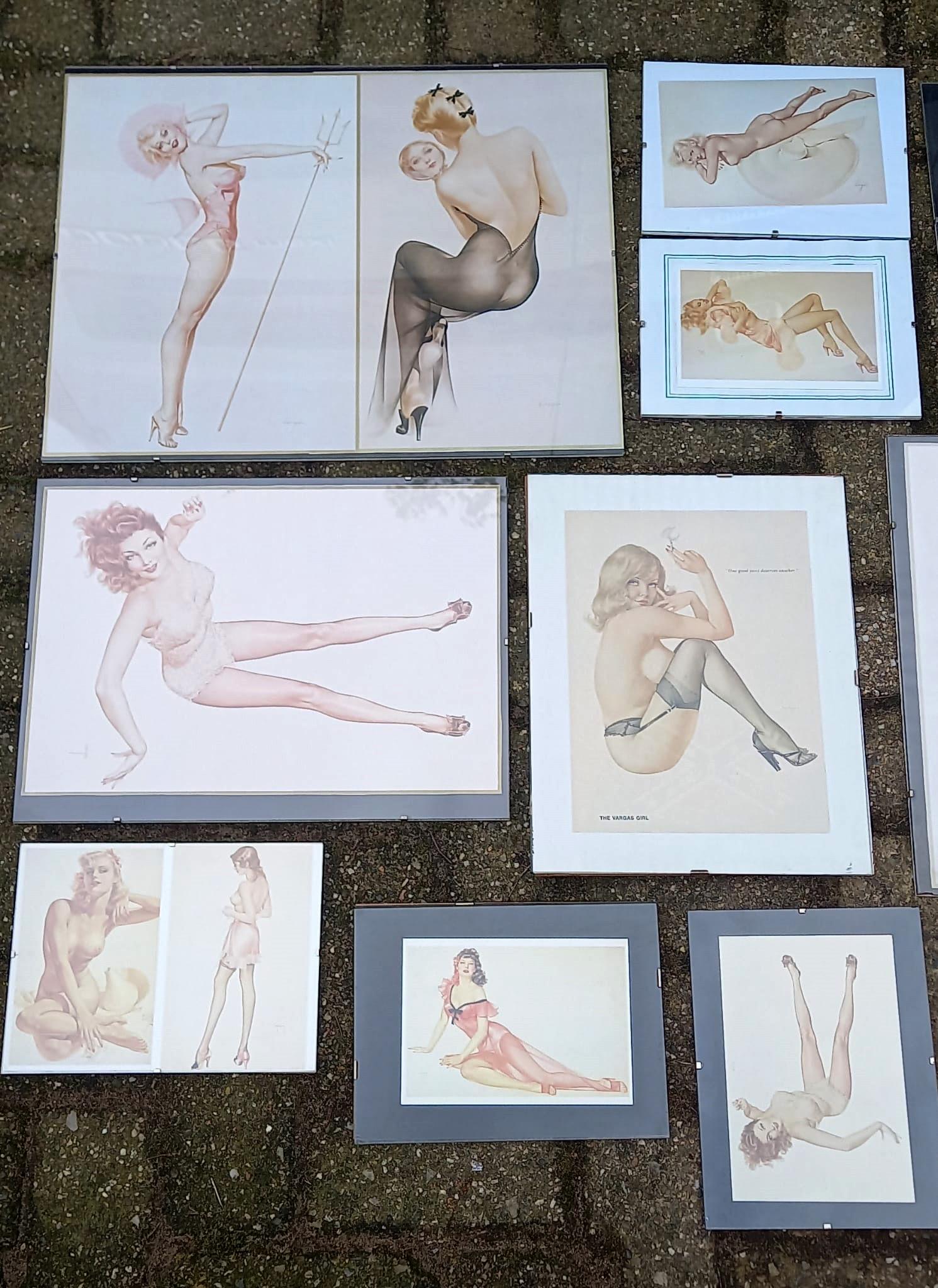 Lot of 12 Alberto Vargas Pin Up Girl Posters (1 of 4)