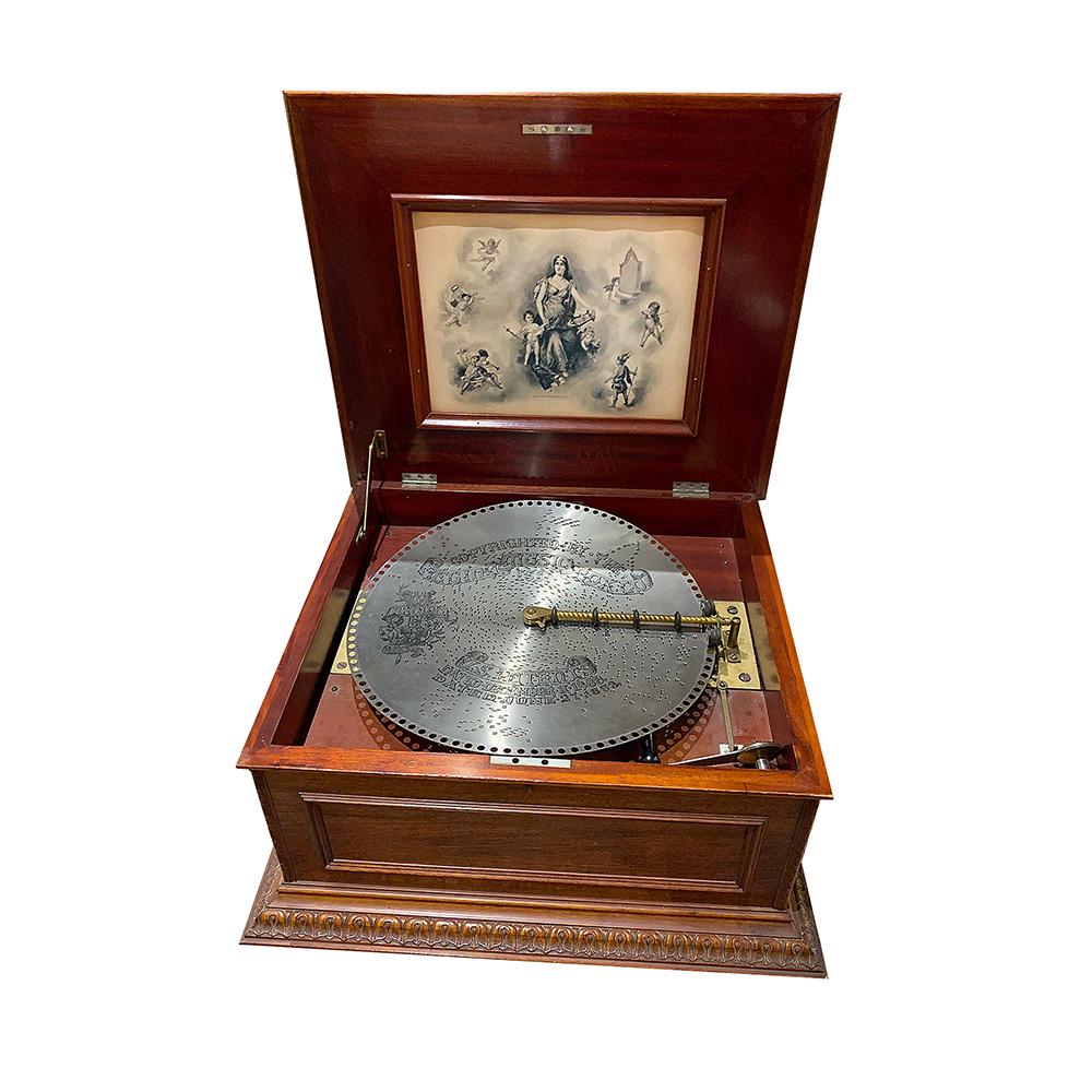 Regina Music Box with Cabinet Containing 75 Discs (1 of 4)