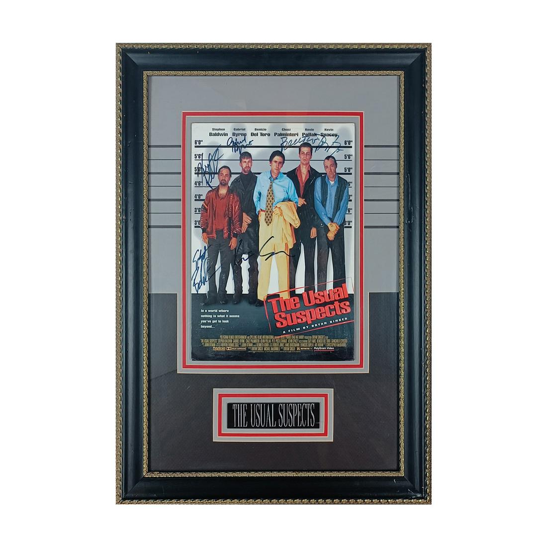 Framed The Usual Suspects Movie Poster Signed by Main Actors (1 of 5)