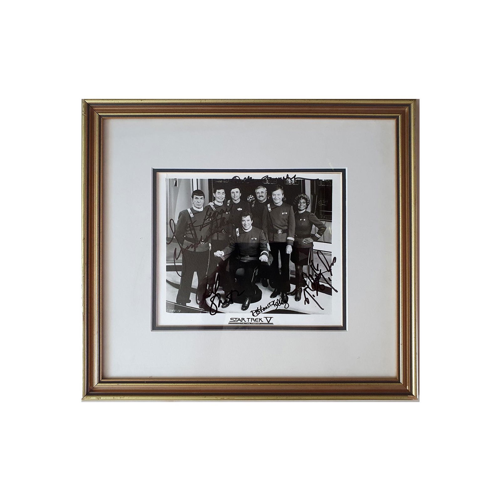 Star Trek V: The Final Frontier Picture Signed by Main Actors (1 of 2)