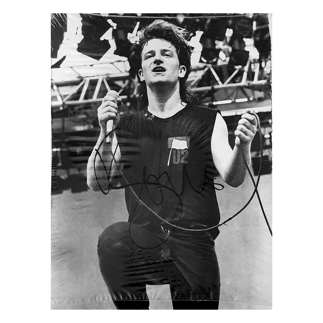 Photo Print of Bono (U2) with an Original Signature (1 of 1)