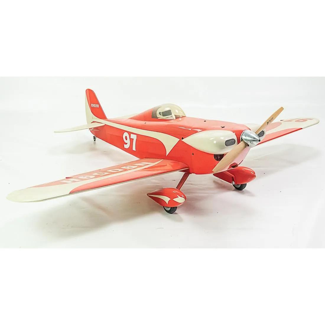 Very Large RC Low Wing Airplane without Motor/Servos: Very large RC low wing single passenger design airplane with wheels. Ready for installation of motor, servos, linkage and radio. Professionally finished, high quality. Width: 147 cm. Depth: 127 cm. Co
