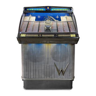 1959 Wurlitzer 2300S Jukebox: 1959 Wurlitzer 2300S Jukebox. 200 selection jukebox playing 45 RPM records. It comes with 92 records. The jukebox appears to be fully original. Overall in a very good original visual condition.