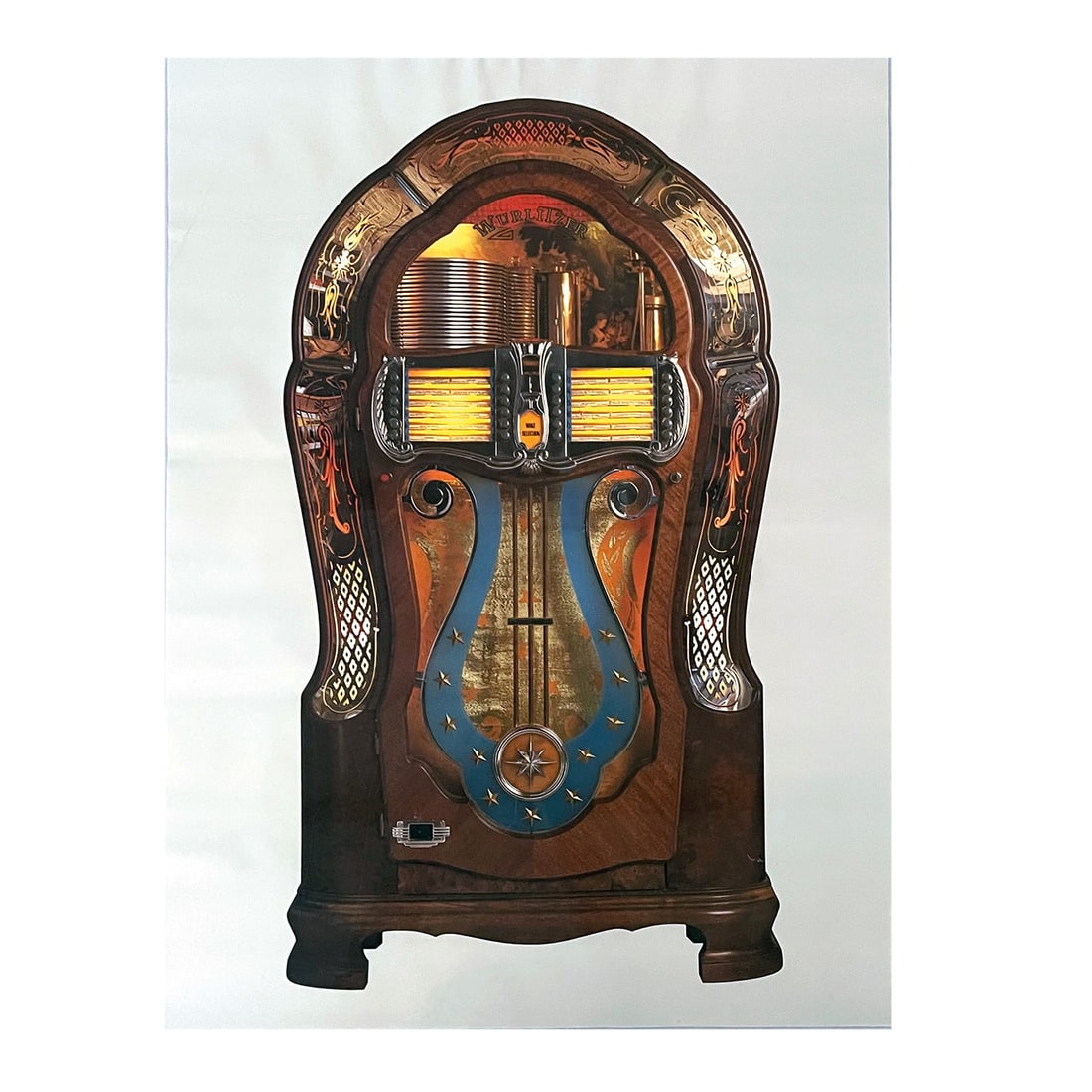 Poster of Wurltizter Model 1080 "Colonial" Jukebox (1 of 2)