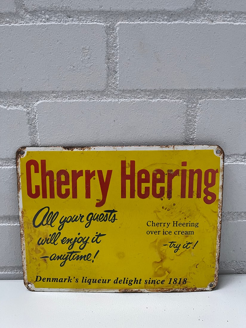 Cherry Heering Liqueur Enamel Sign (1 of 3)