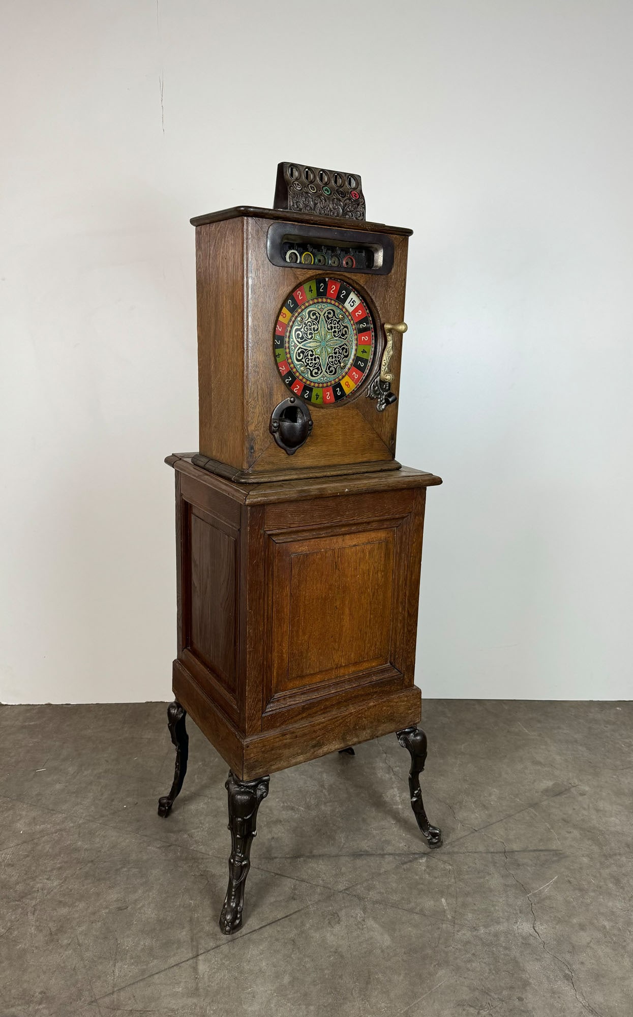 USA Caille Brothers 25 Stop Ben Hur Roulette Machine ca. 1910 (1 of 9)