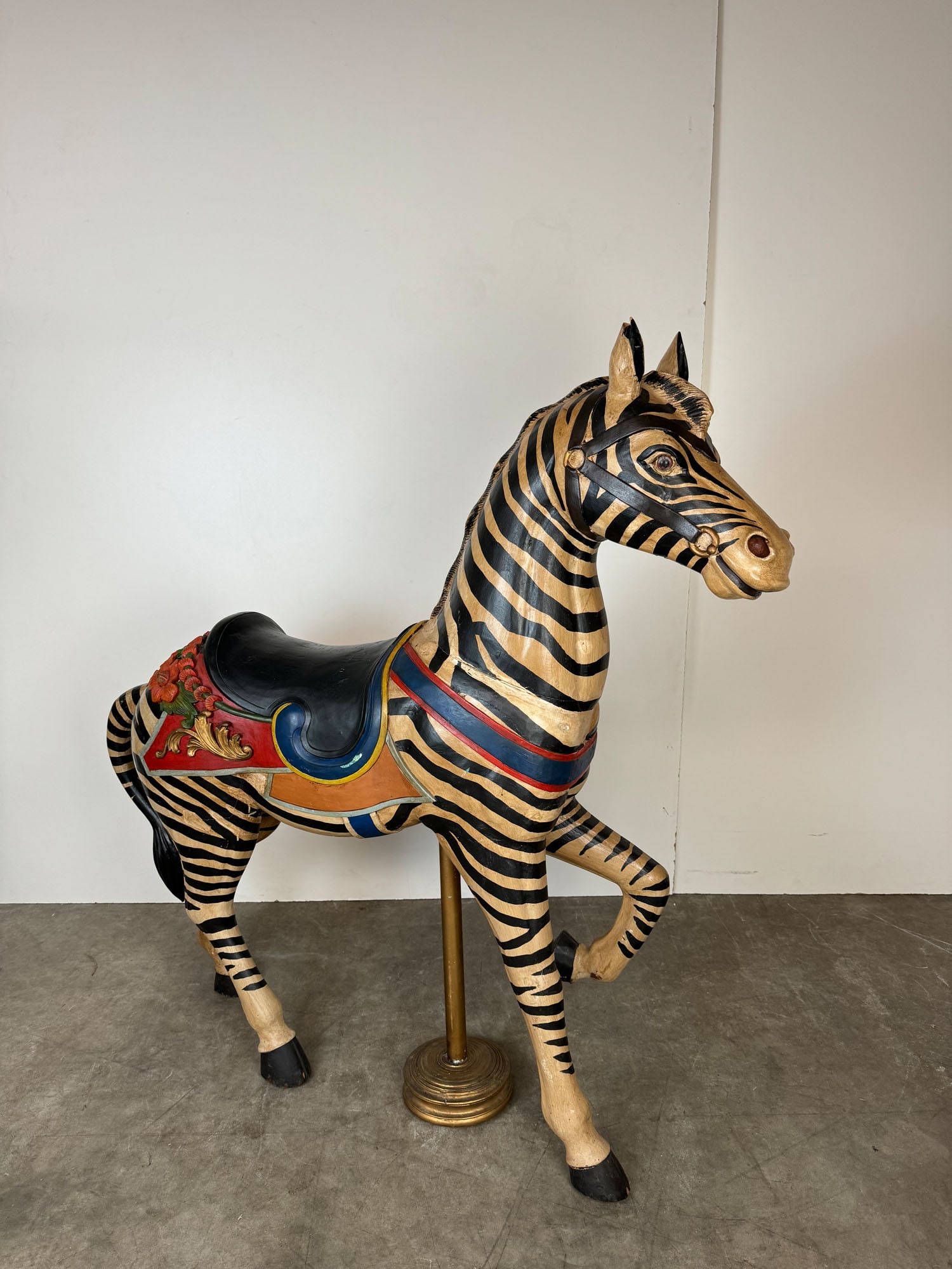 Dentzel Style Carousel Zebra Figure (1 of 5)