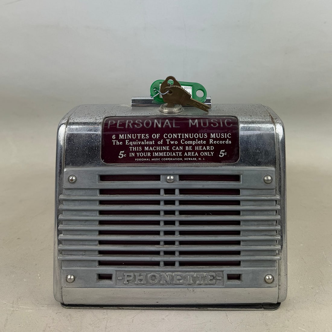 Personal Music Inc. Phonette Model D "Personal Music" Non-Selective Wallbox 1945-1946 (1 of 12)