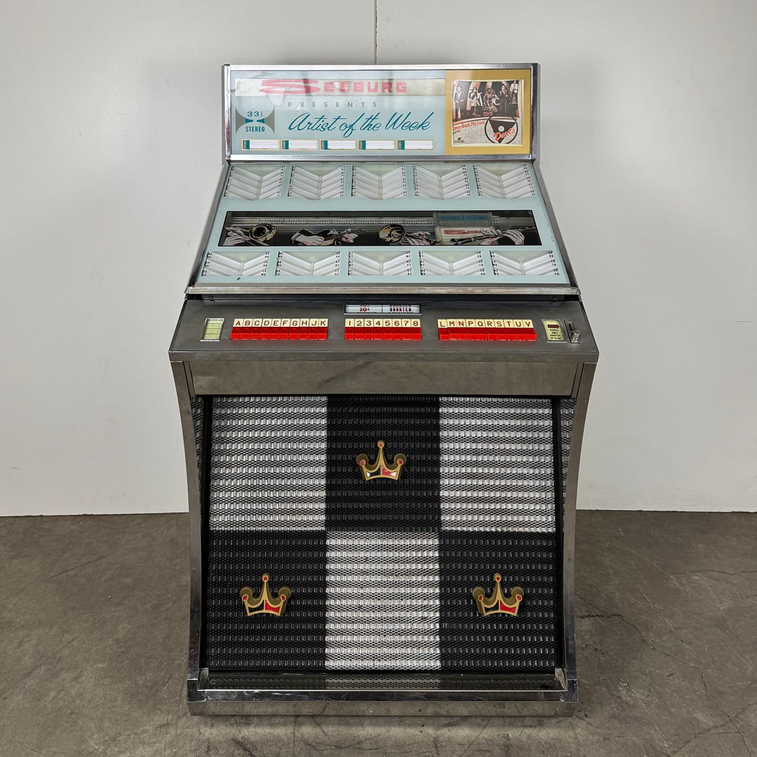 ザッシュ！ページ 1961 Seeburg Model Ay160u Artist Of The Week Jukebox