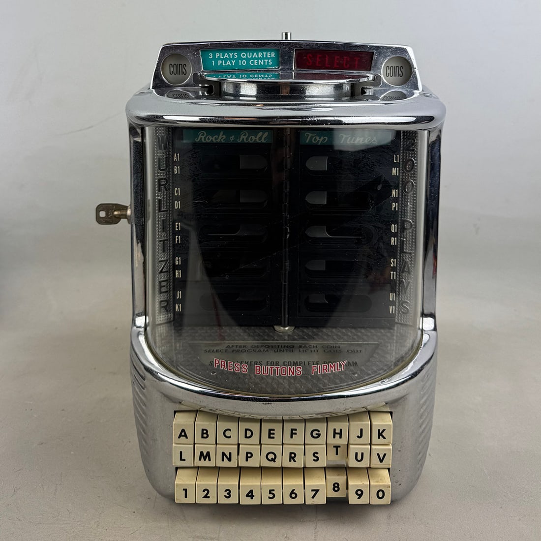 1956 Wurlitzer 5210 Wallbox with White Buttons (1 of 15)