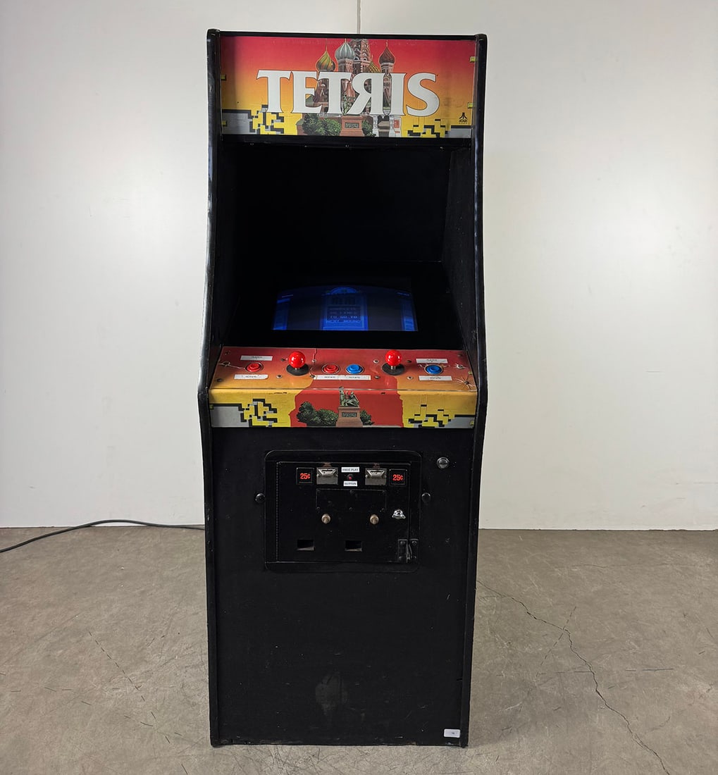 1988 Atari Tetris 2-Player Puzzle Video Game Arcade (1 of 15)