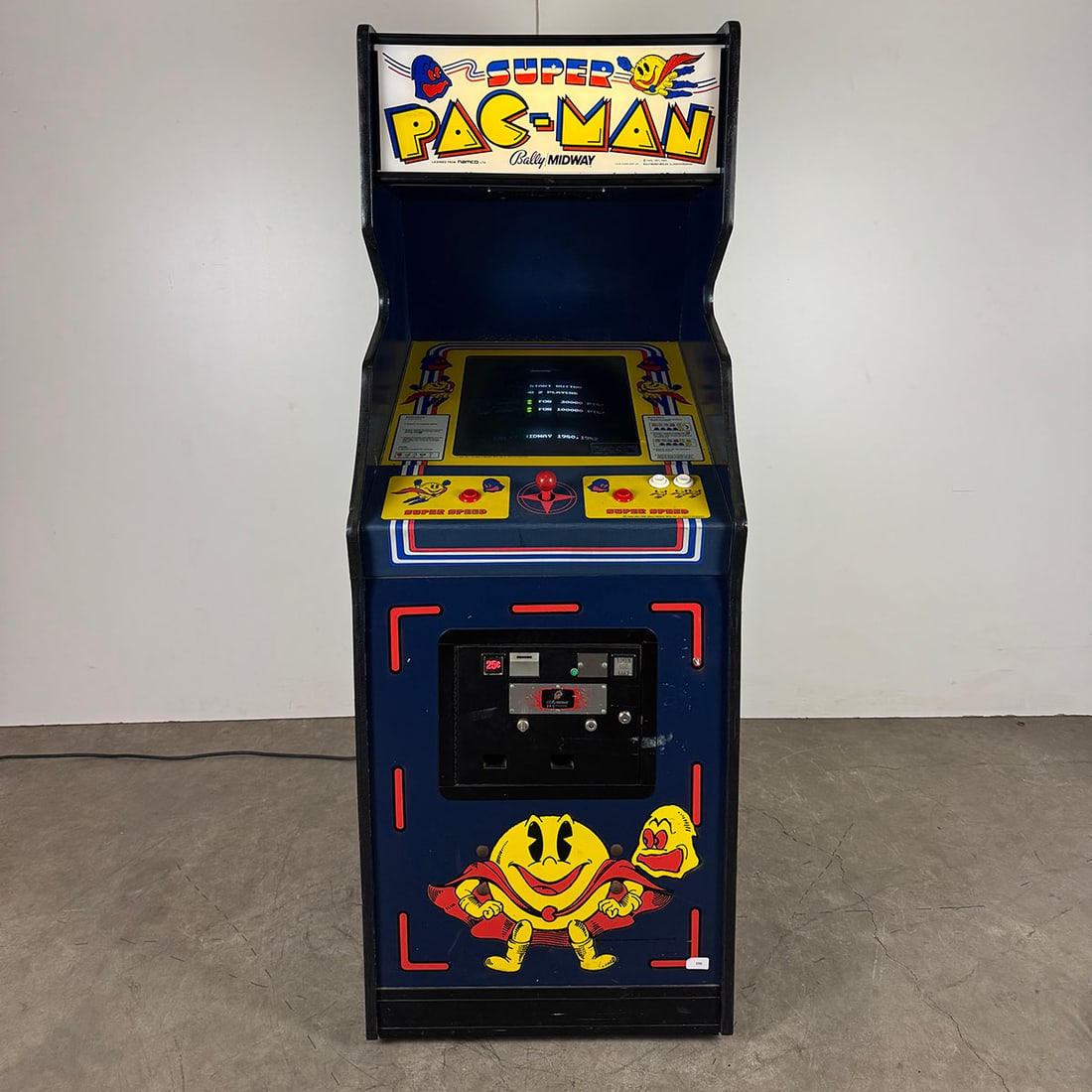 1982 Bally Midway Super Pac-Man Maze Video Game Arcade (1 of 11)