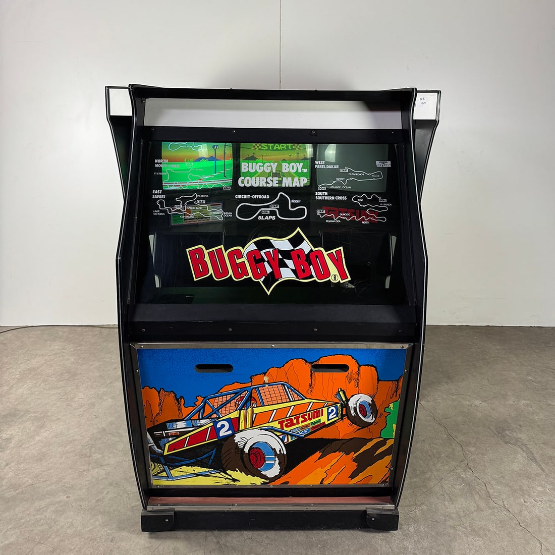 1986 Tatsumi Buggy Boy Racing Video Game Arcade Cockpit (1 of 19)