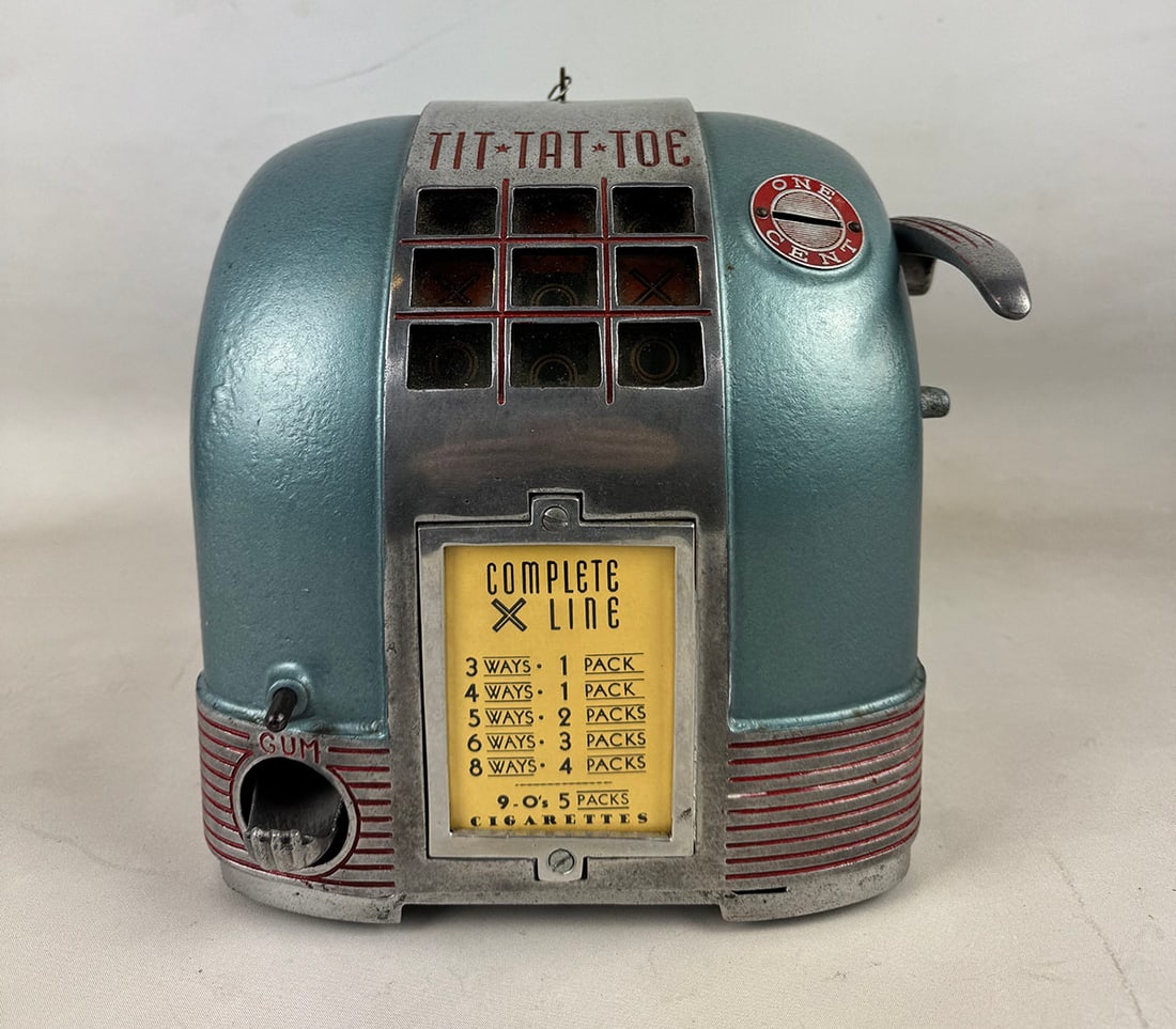 Daval Tit-Tat-Toe 1 Cent Gum Cigarette Trade Stimulator ca. 1936 (1 of 14)