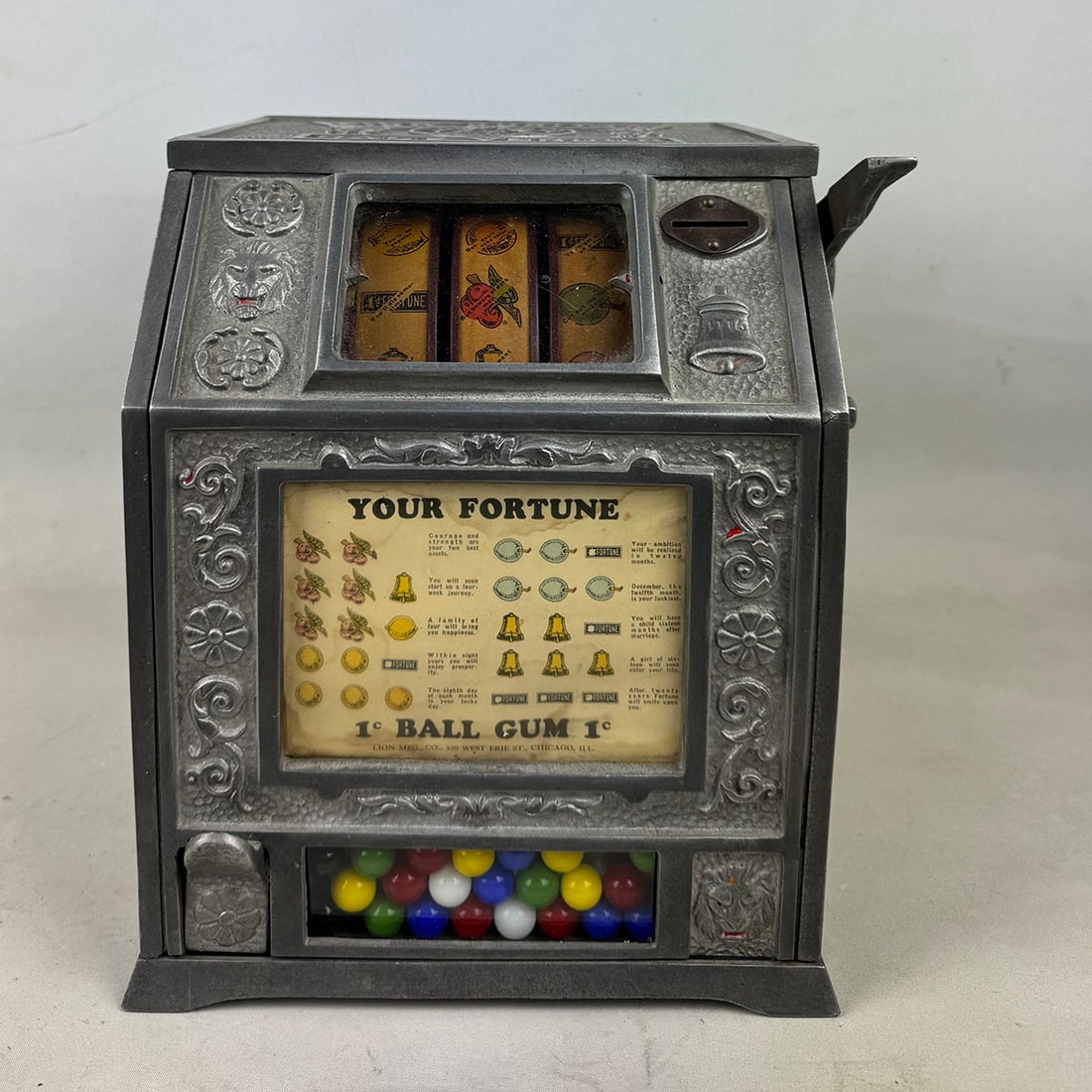Lion Manufacturing Co. Puritan Baby Vendor 1 Cent Gumball Trade Stimulator ca. 1928 (1 of 14)