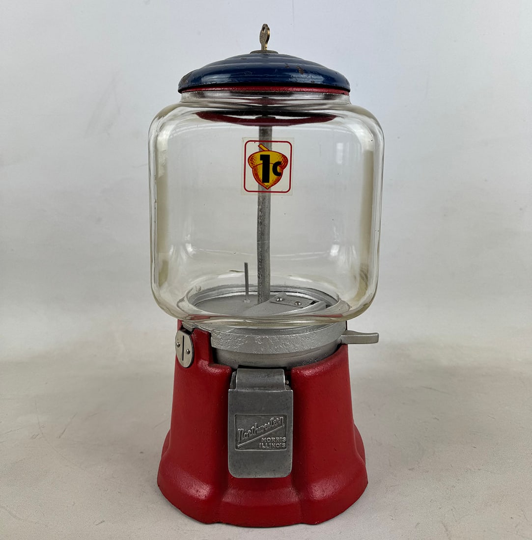 Northwestern Model 40 1 Cent Gumball Vending Machine ca. 1940 (1 of 10)