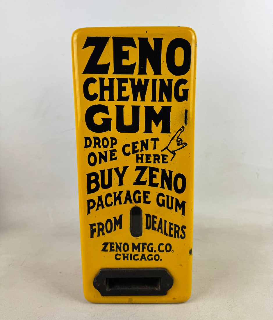Zeno Gum 1 Cent Chewing Gum Vending Machine Late 1920s-30s (1 of 10)