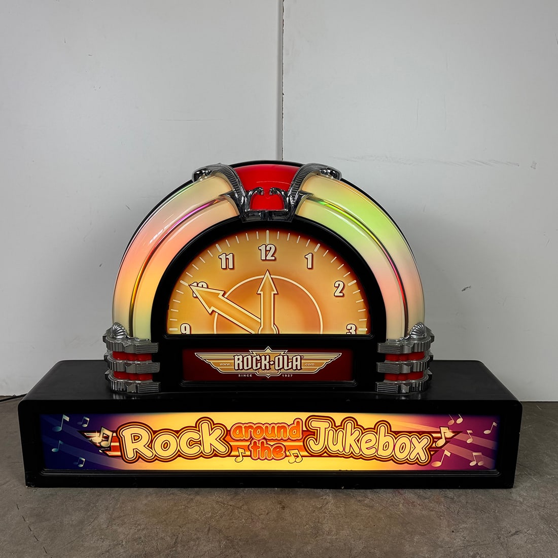 Original Rock-Ola Rock Around the Jukebox Light Up Sign with Working Bubble Tubes (1 of 11)