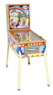 1956 Gottlieb Rainbow Pinball Machine: 1956 Gottlieb Rainbow Pinball Machine. A great game with many ways to increase your score like building the lit rainbow. A beautiful example with little signs of wear, tight bright back glass and wond