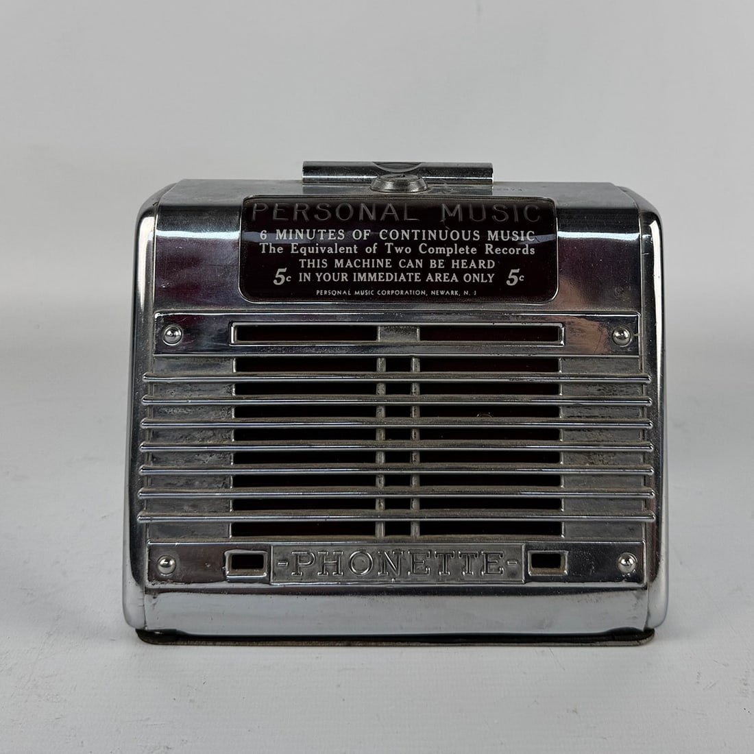 1945-1946 Personal Music Inc. Phonette Model D "Personal Music" Non-Selective Wallbox  (1 of 13)
