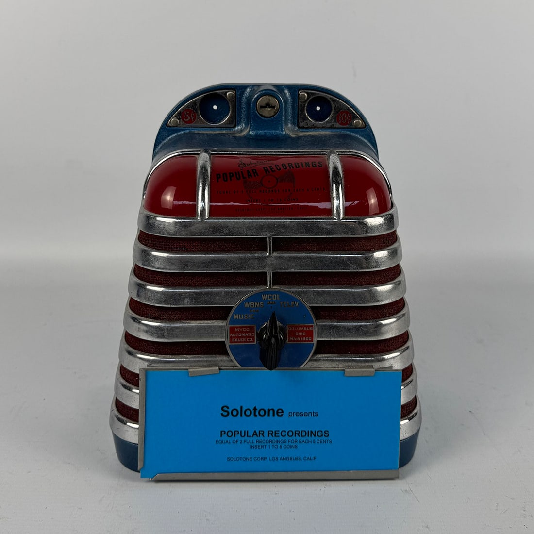 1946 Solotone Entertainer Magic Selector 4 Selection Wallbox with a Built-In Speaker (1 of 12)