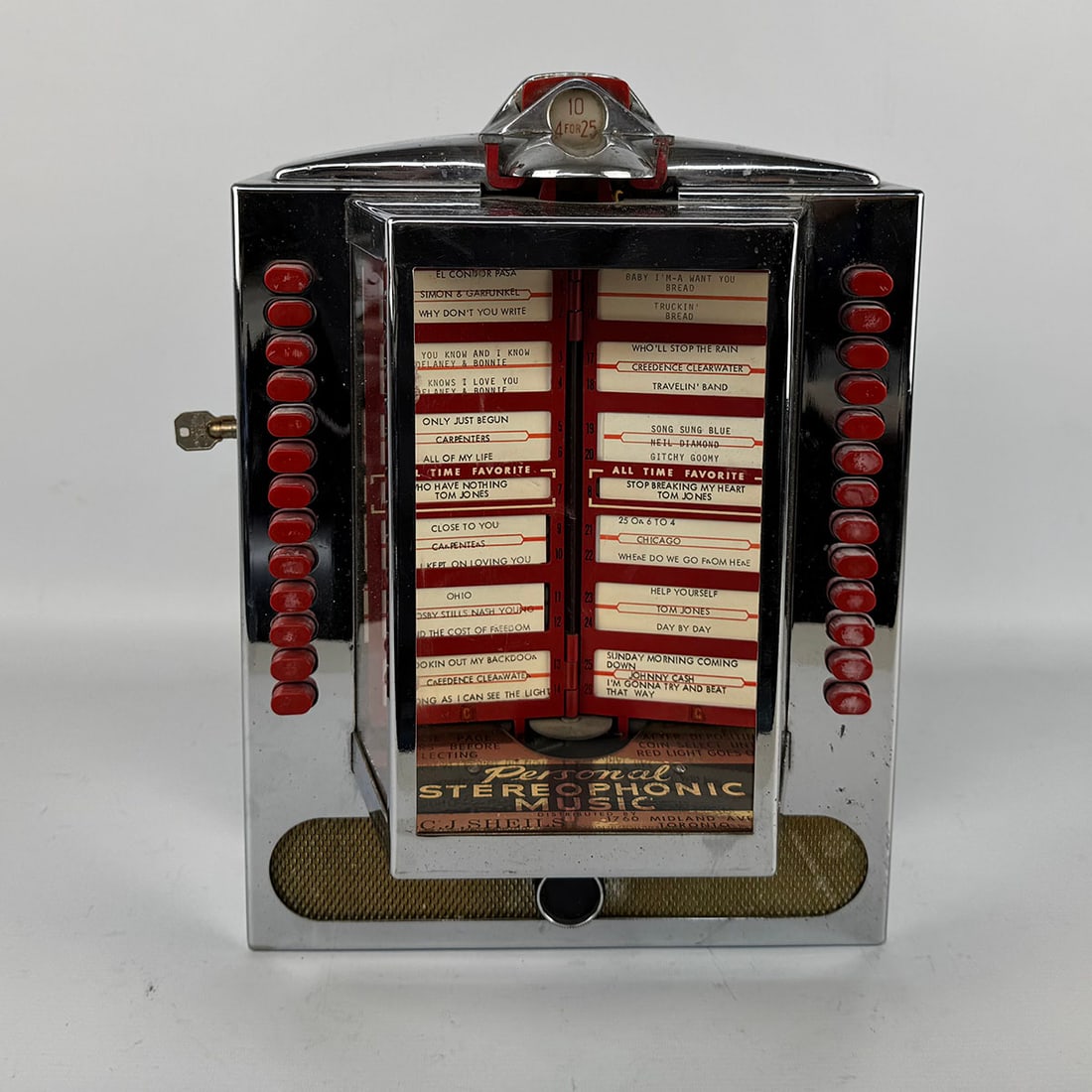 1955-1960 Wurlitzer Model 5207 with Aftermarket 1965 C. J. Sheils Conversion Cover & Stereo Speakers (1 of 14)