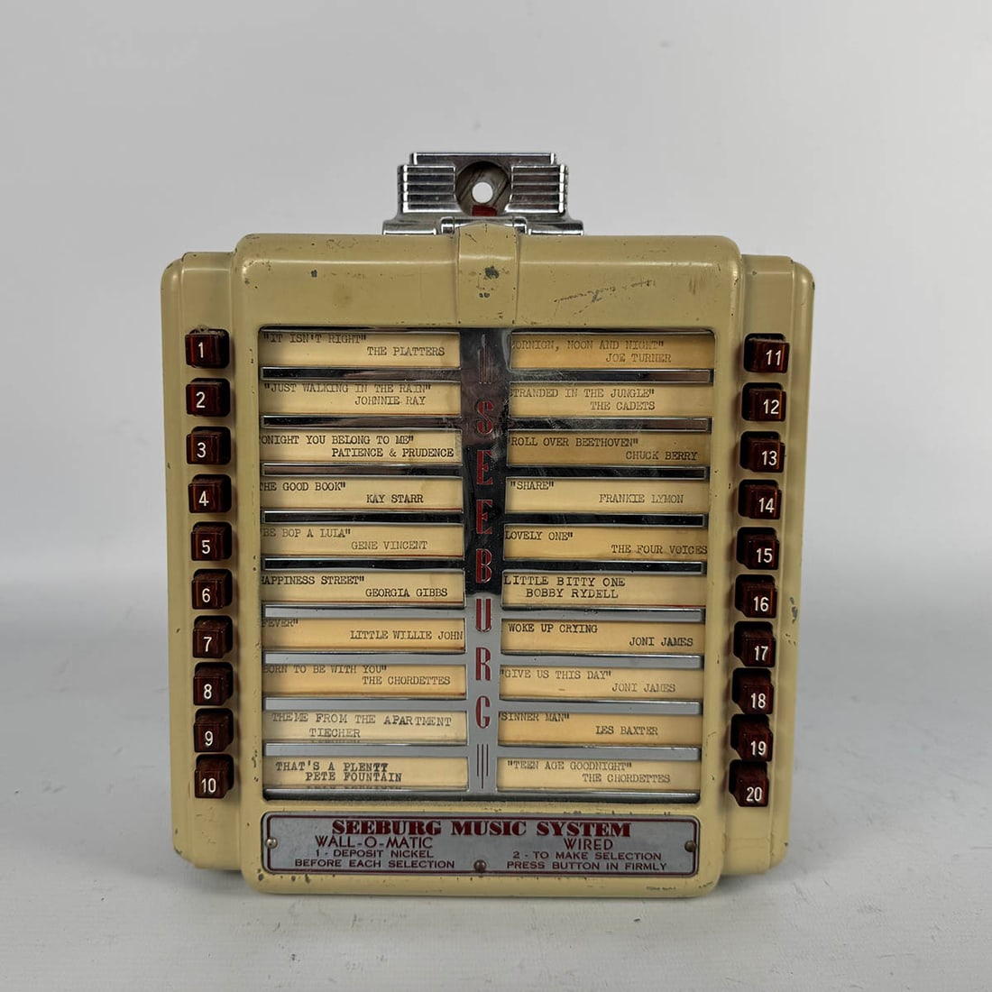 1946-1948 Seeburg Model 3W2-L56 Wallbox  (1 of 12)