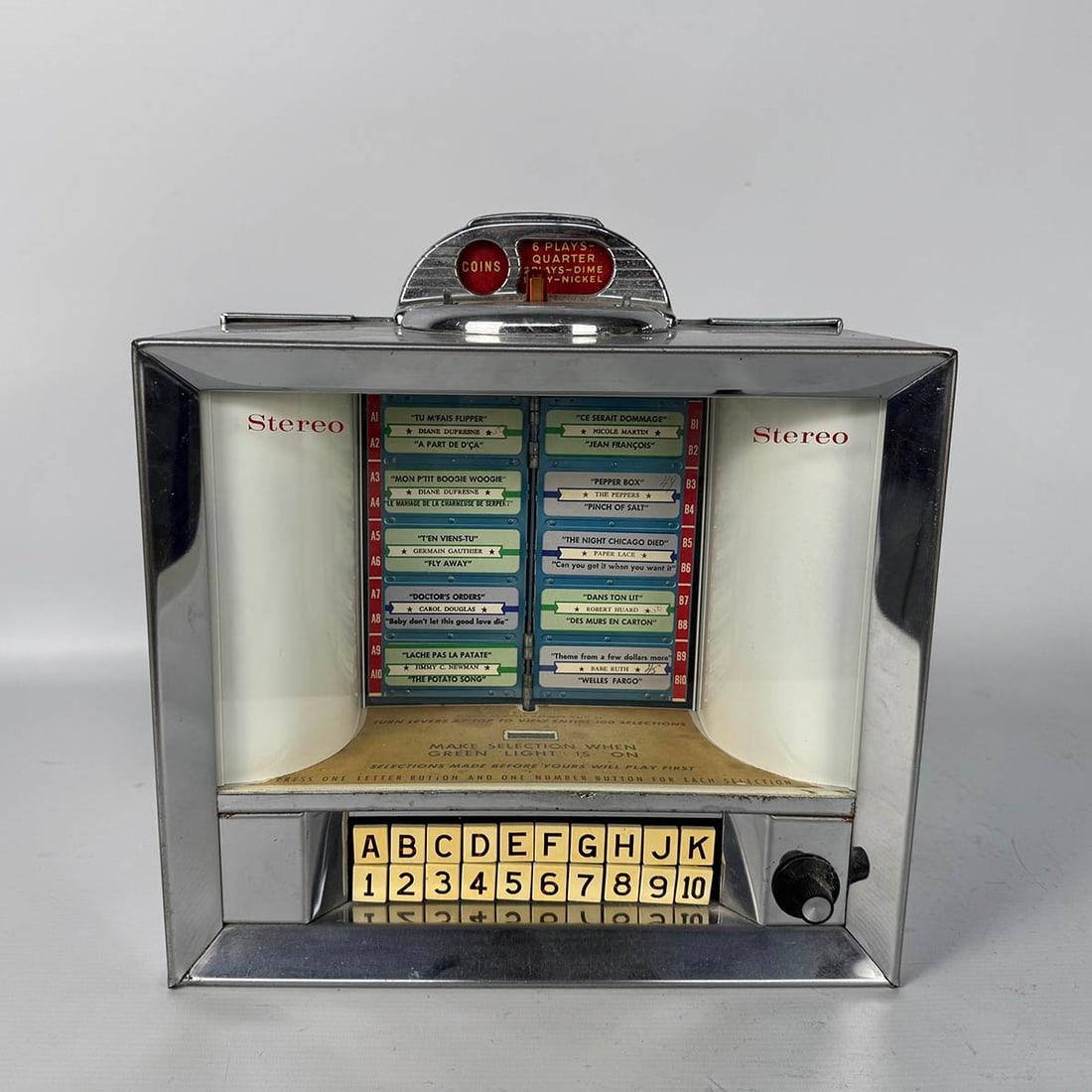 1952-1959 Seeburg Model 3W1 Wallbox with Aftermarket Conversion Cover and Speaker (1 of 13)