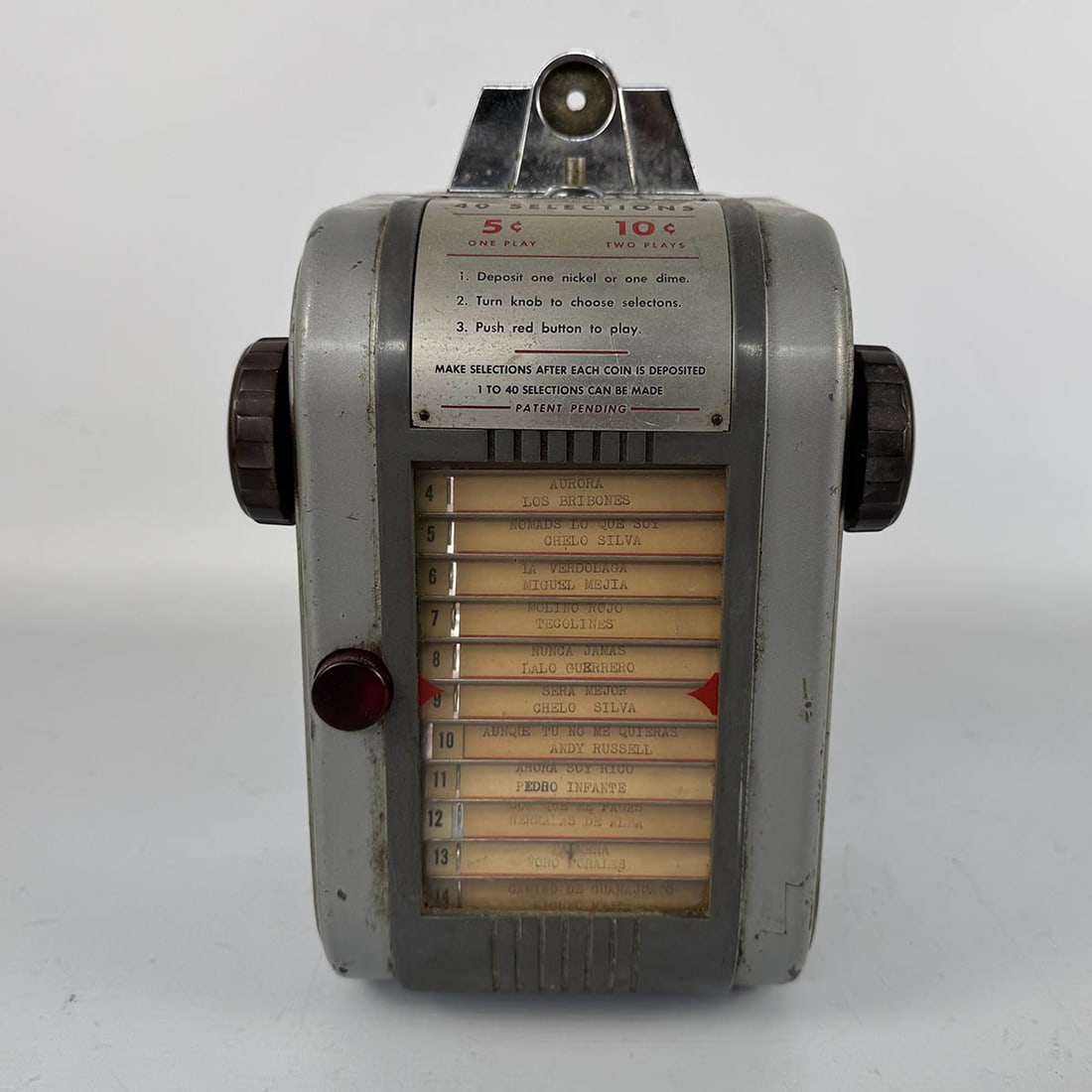 1940-1952 AMI Model WM40 5 & 10 Cent 40 Selection Wallbox with Brown Knobs (1 of 14)