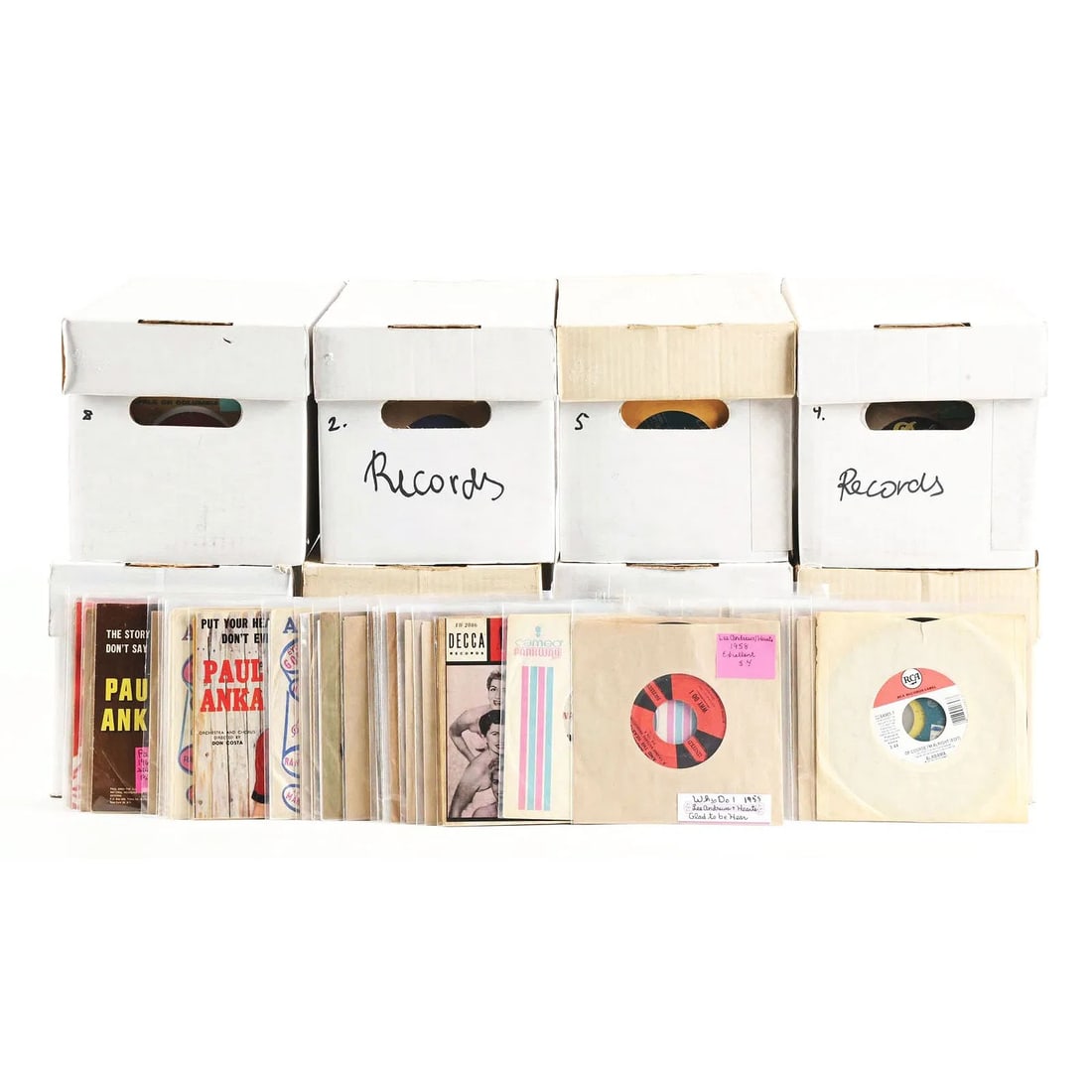 Large Collection of Over 1000 Original 45 RPM Records (1 of 4)